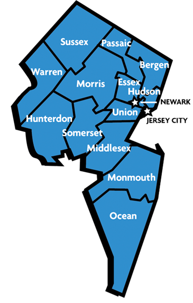 NJ Regional Map