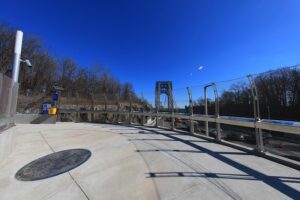 Viewing platform on North Walk of George Washington Bridge.