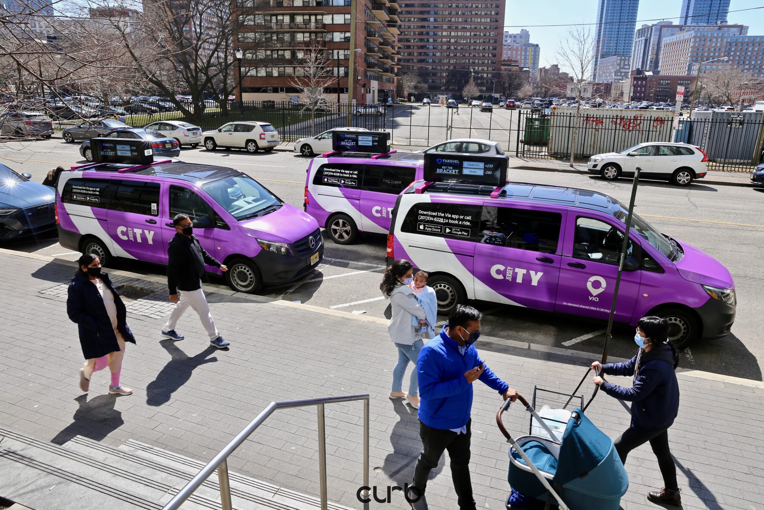 Via minivans in Jersey City