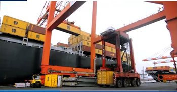 Container Ship at Port