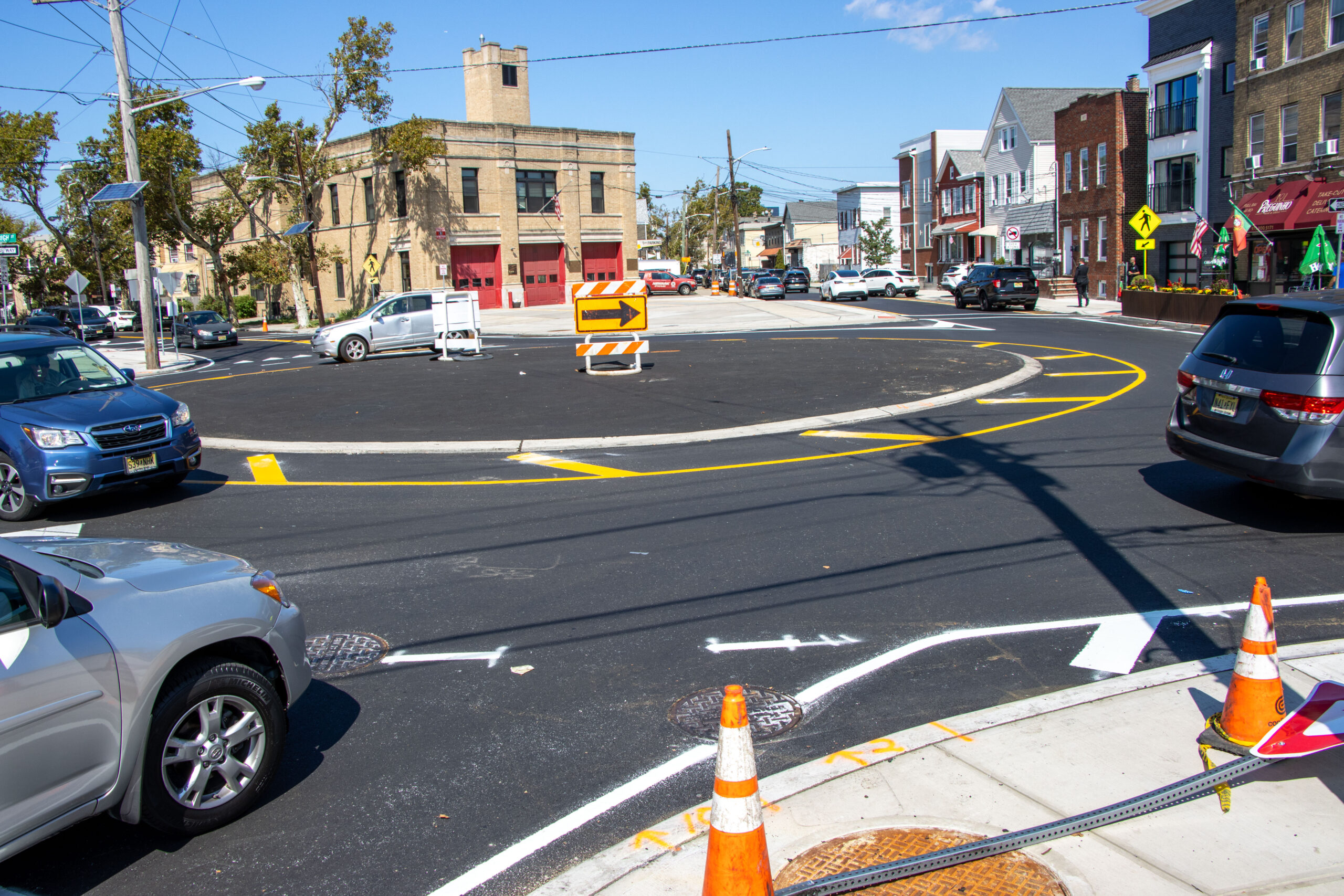 Construction nearly complete on roundabout in Newark's Ironbound neighborhood