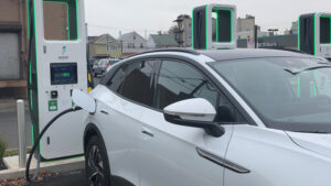 Electric charging station in Newark.