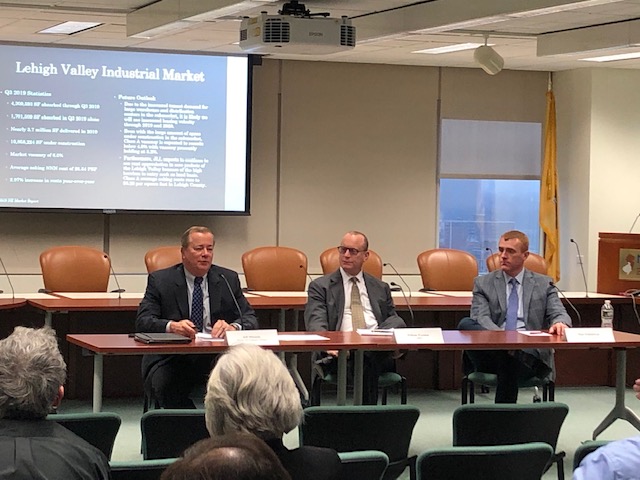 Panelists discuss the industrial real estate market.