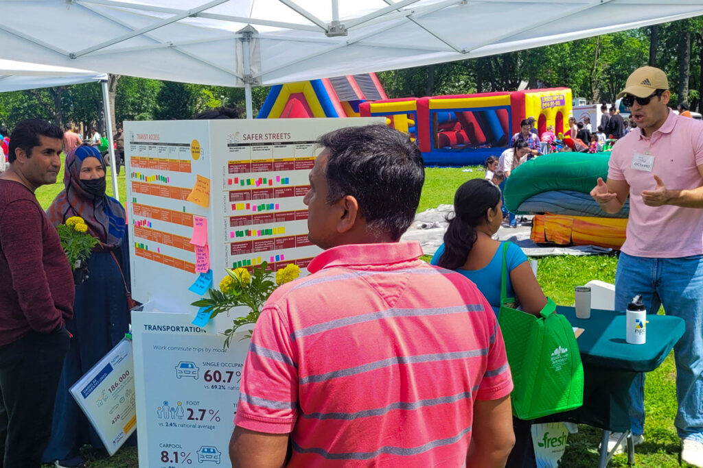 Staff collecting feedback to help shape NJTPA’s 2050 Long Range Plan.