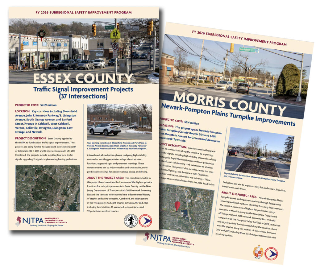 Thumbnail of two posters for SSIP grants in Essex and Morris Counties.