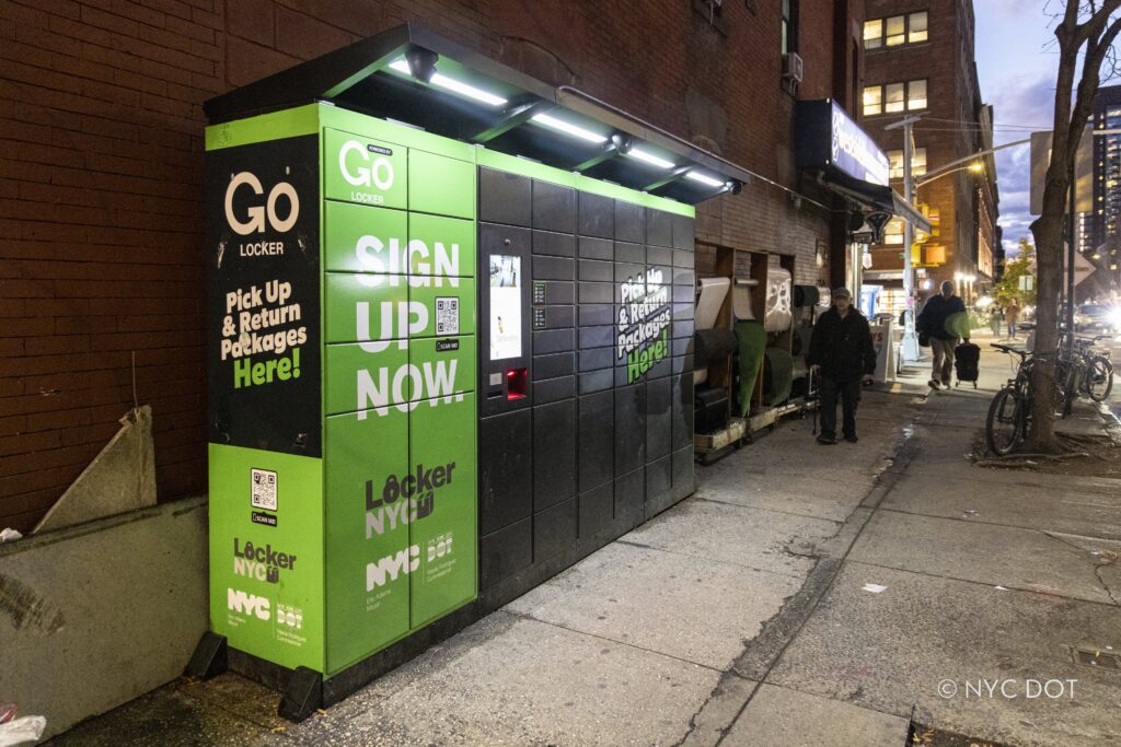 LockerNYC at West 52nd Street in Hell's Kitchen, Manhattan