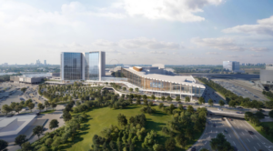 Rendering of proposed convention center and events space at Meadowlands.