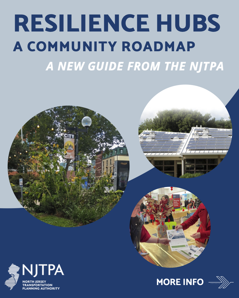 Cover of resilience hubs report
