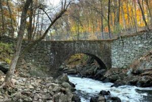 Creek flows under Arch Bridge in Boonton