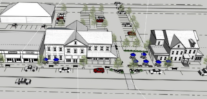 Image showing strategic infill development concept drawing.